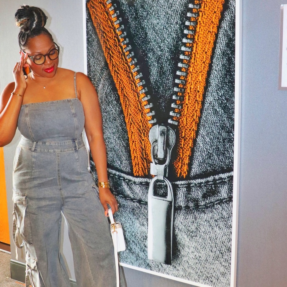 Gray Wide Leg Jumpsuit